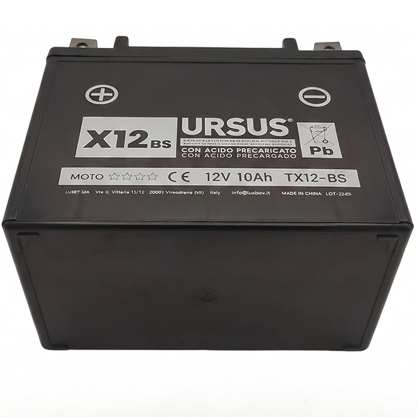 Ursus Batteria Moto YTX12 BS 12V 10AH - URSUS - Immagine 2